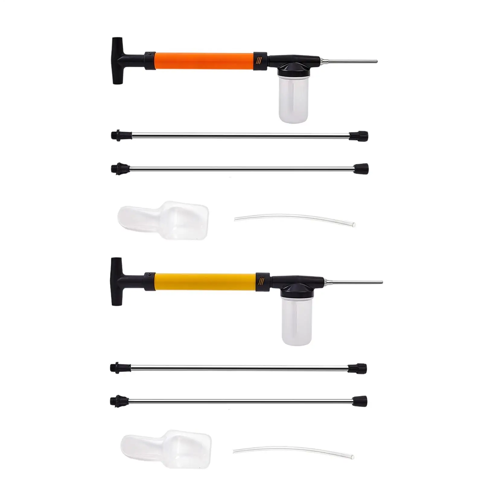 Diatomaceous Earth Powder Duster With 2 Extension Pole Handheld Sprinkler Powder Duster Applicator Florescence Sprayer