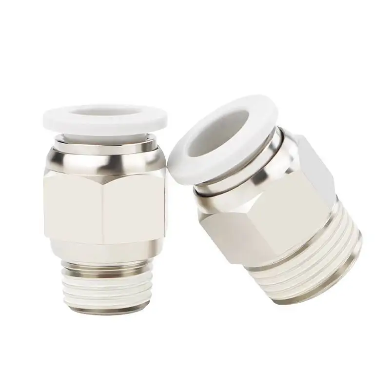 Pneumatic Air Pipe Quick Connector PC8-02 PC4-M5 Quick Plug PC6-01 Threaded Straight PC10-03 12 16