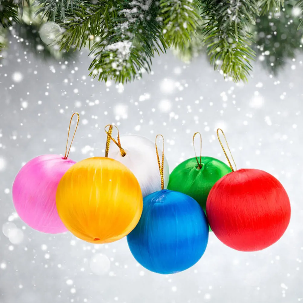

6Pcs Christmas Tree Ball Pendant Colorful Xmas Decoration for Home Store Office Holiday Pendant Ball Decor Xmas