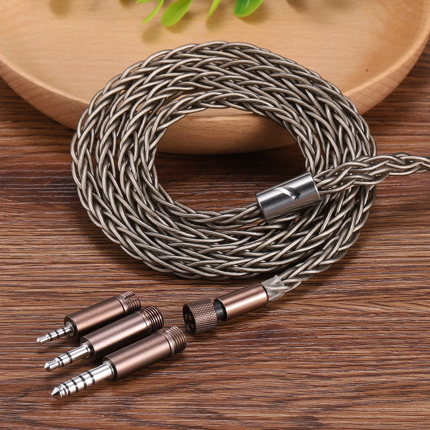 6nocc single crystal copper silver plated one for three MMCX z1r QDC 0.78cm ie900 hd650 earphone upgrade cable