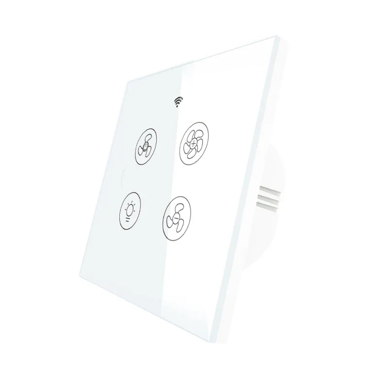 Tuya WiFi+RF433 Smart Ceiling Fan Light Switch 2/3 Way Control Smart Life APP Speed Regulation Works With Alexa Home