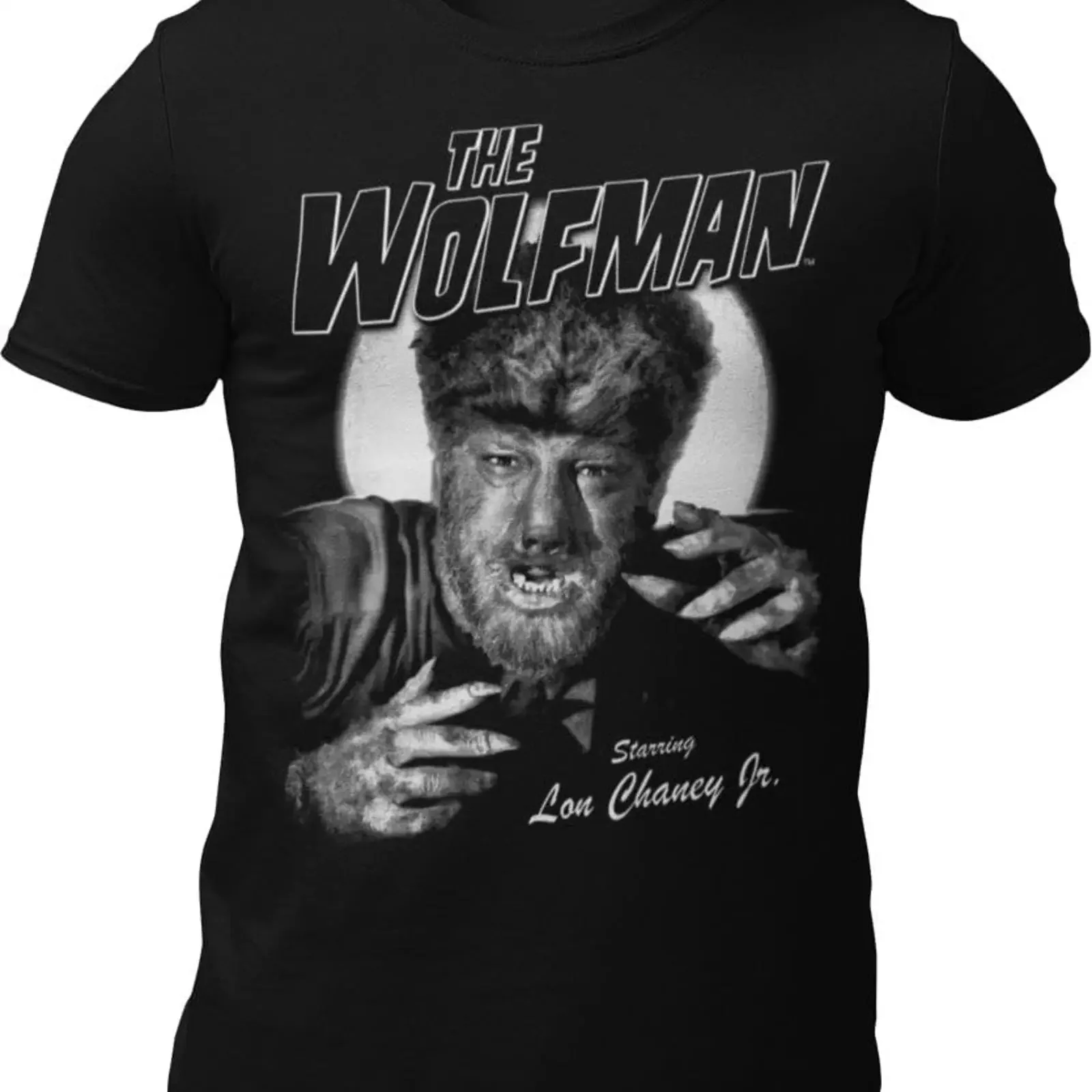 The Wolfman T Shirt Official LON Chaney Apparel vintage Washed Slightly Versatile Breathable Unisex Comfortable