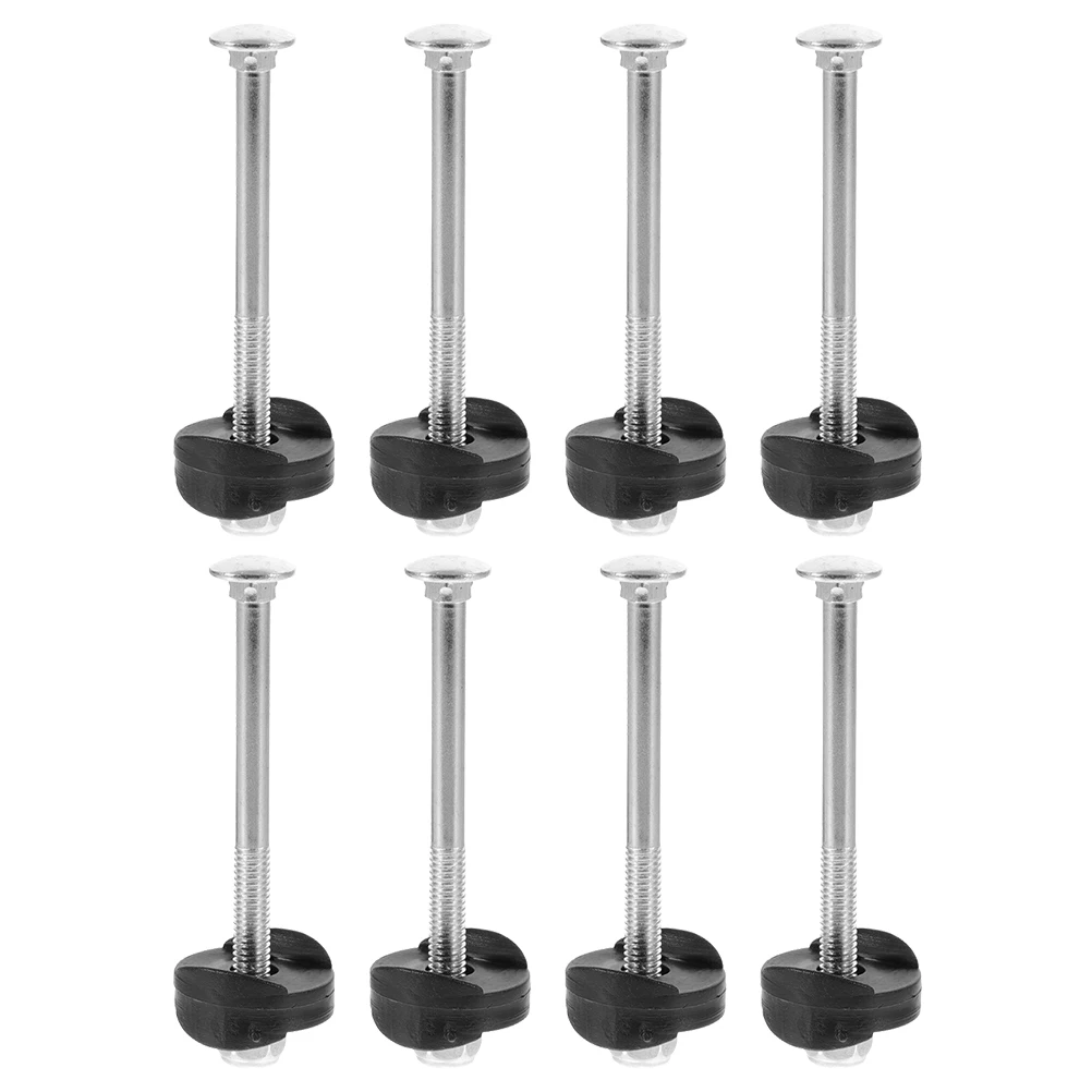 

8 set 8 Sets Trampoline Screw Sleeve Screws Outdoor Frame Net Bolt Kit Parts Galvanized Steel Fixation Durable Child Safety