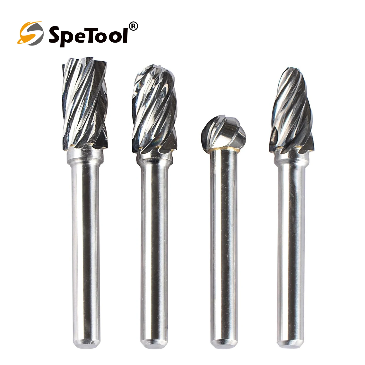 Imagem -02 - Spetool-carbide Rotary Burr para Poragem de Alumínio e Polimento Bits Não Ferrosos Shank Pcs por Pacote