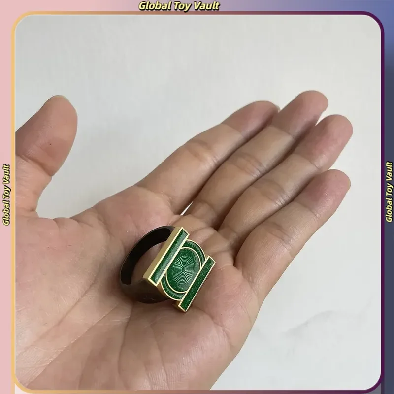 2026 New Green Lantern Metal Cosplay Costume Ring Superhero Dress Up Prop Halloween Party Accessory For Cosplay Enthusiasts