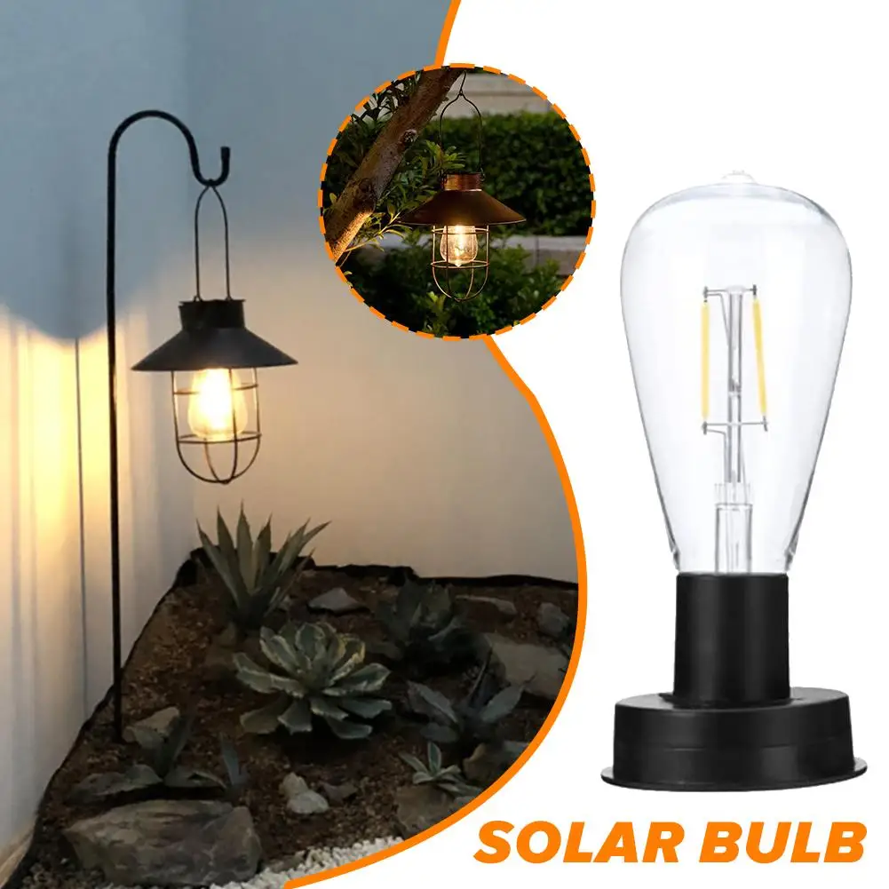 Luzes solares ao ar livre do jardim, Lâmpadas de arame, Luzes de corda, Luzes suspensas, Bola redonda clara, Luzes solares LED