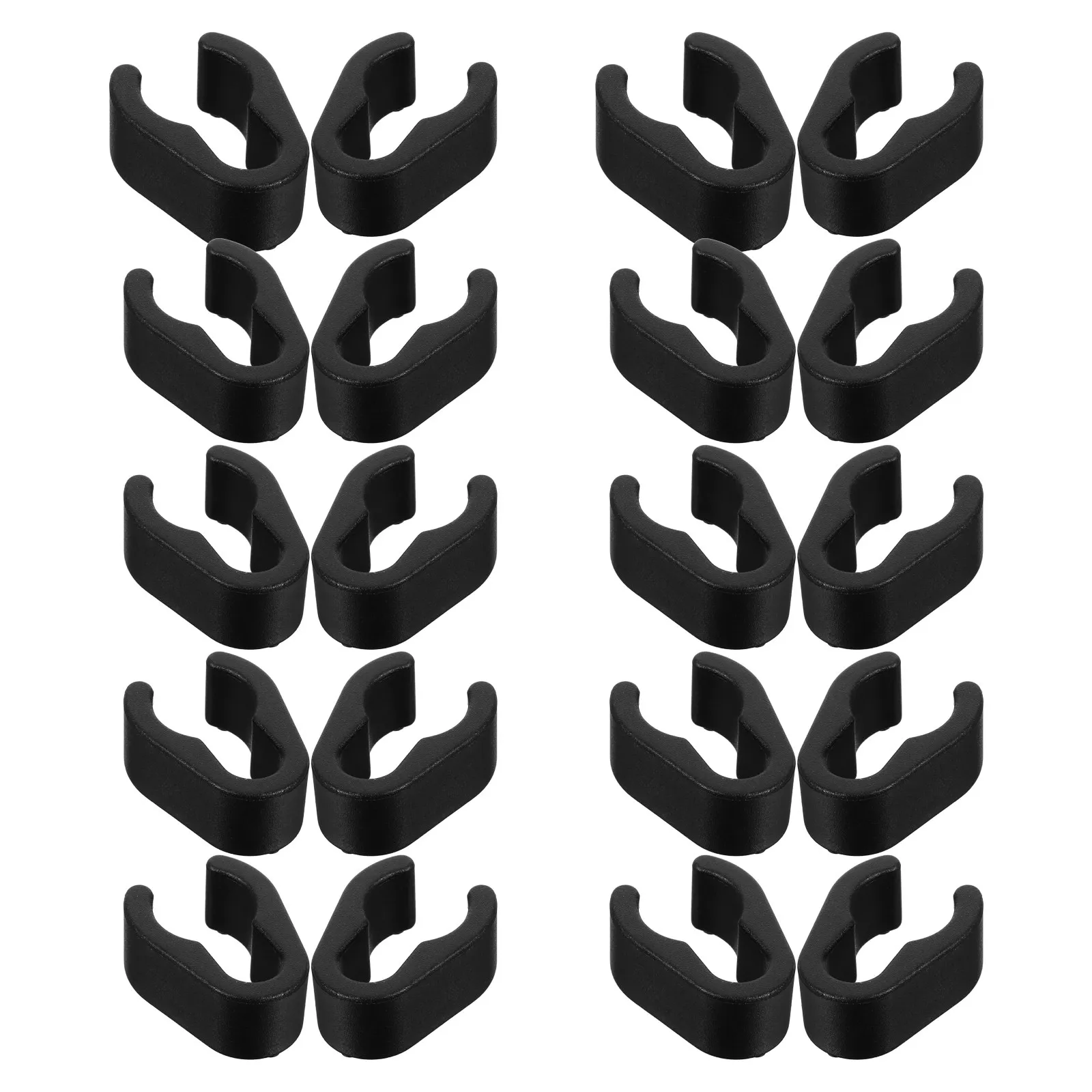 20Pcs Mic Stand Cable Organizer Plastic Flexible Cable Clips Boom Pole Mic Cord Management for Recording Ktv Concerts