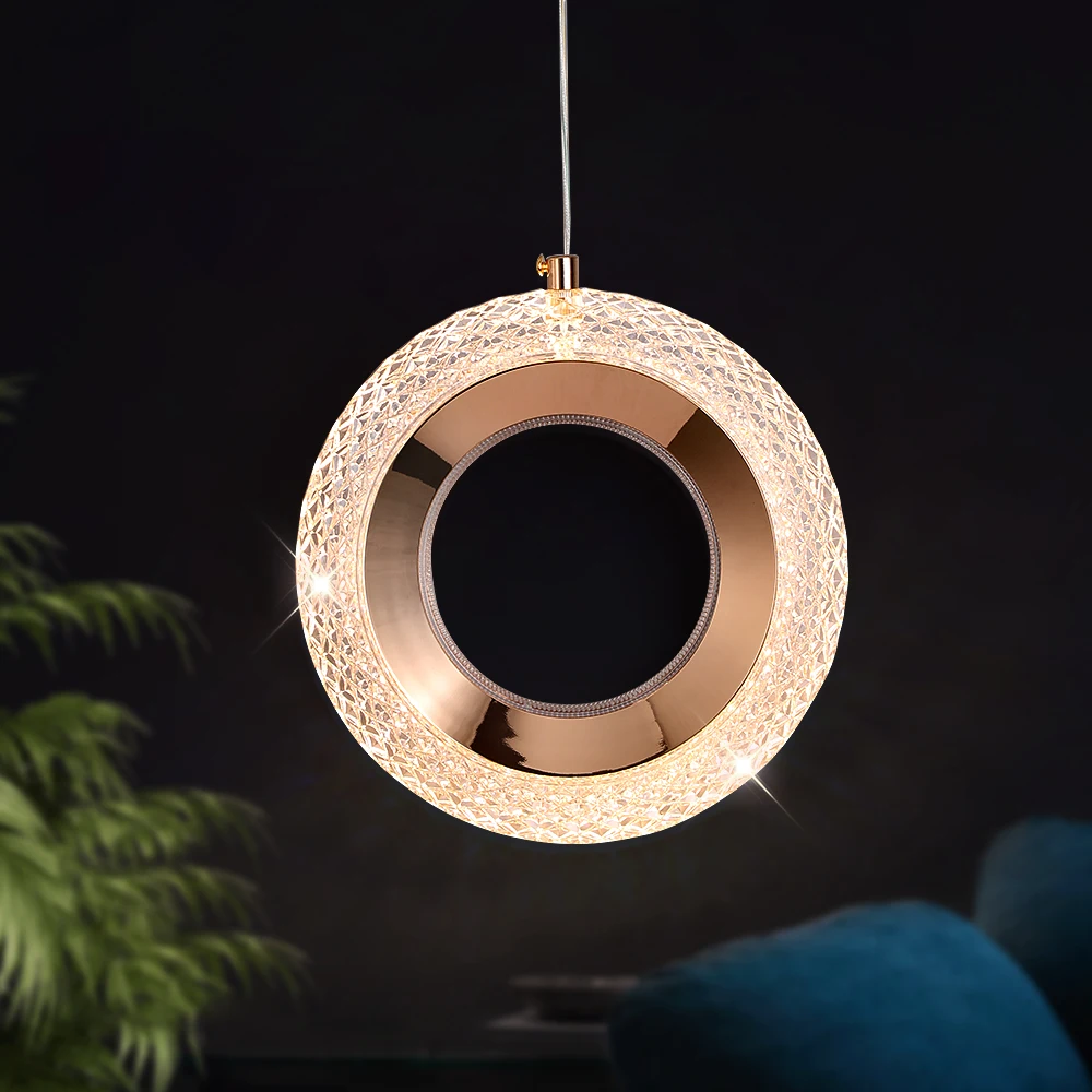 Creative Acrylic Chandelier Lamp Bedroom Cloakroom Ceiling Light Luxury Simpl Dimmer Oval Chandelier Hanging Pendantlight