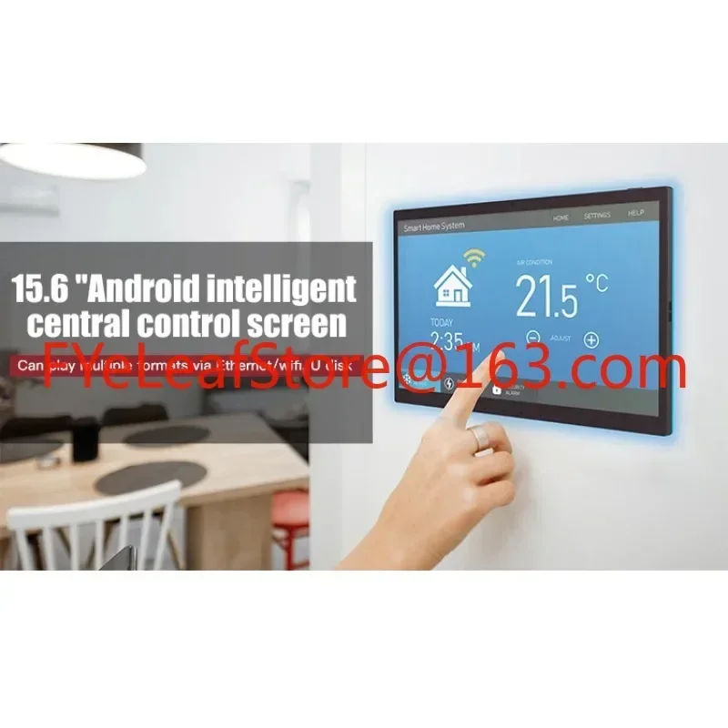 Wall Mount Smart Home Device 15.6 Inch Wifi Zigbee All In One Android POE Tablet With NFC