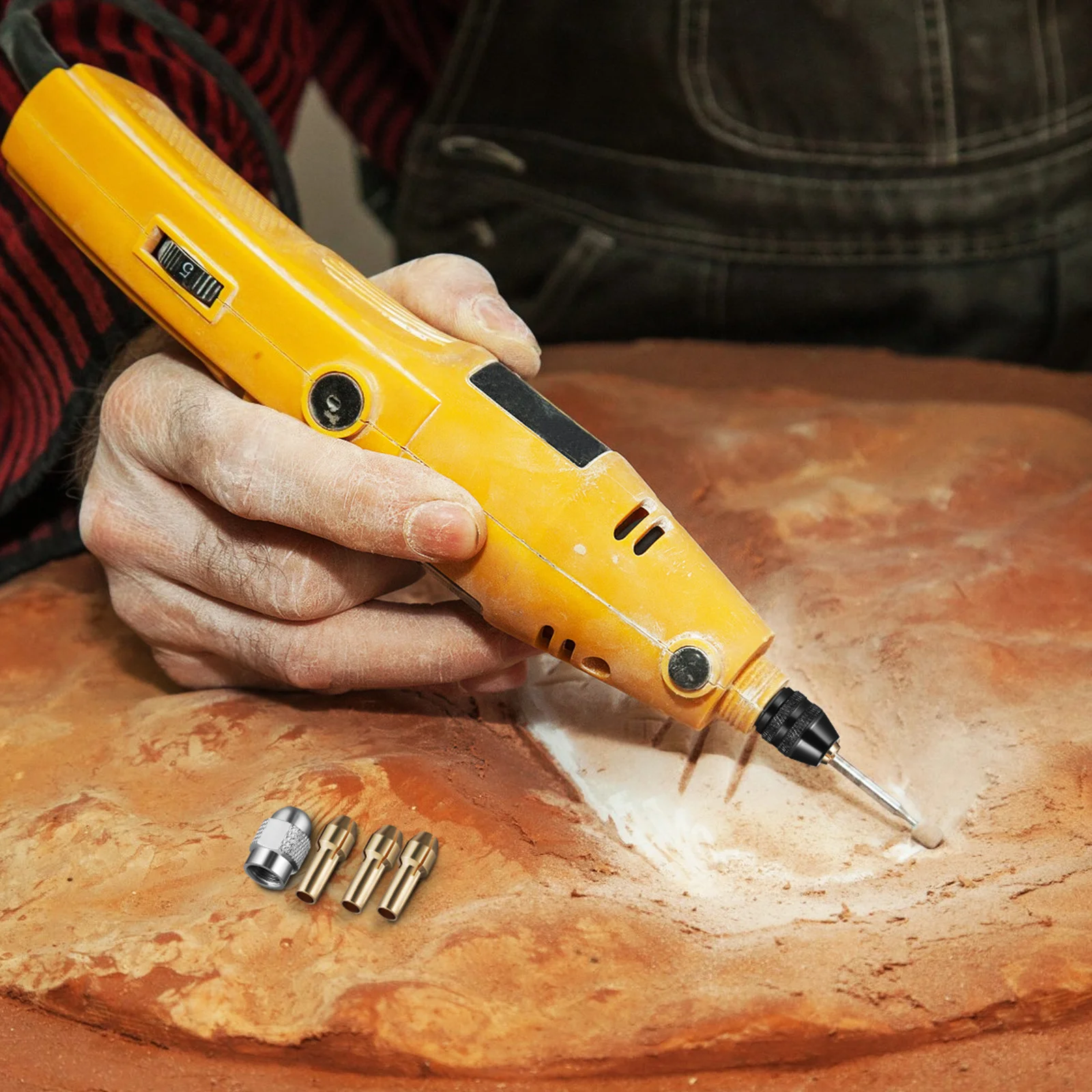 

1 Set Copper Drill Chuck Collet Set Universal For Rotary Drill Attachment Electric Grinder Milling Engraving Die