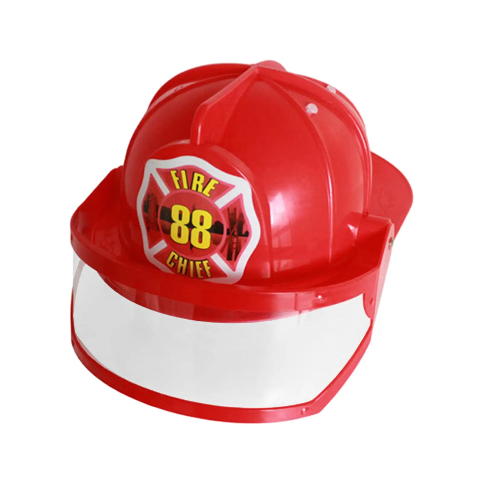 Kids Firefighter Hat Costume Accessory Dress up Costumes Accessories Halloween Party Dress for Kids Ages 3-7 Boys Children Girls