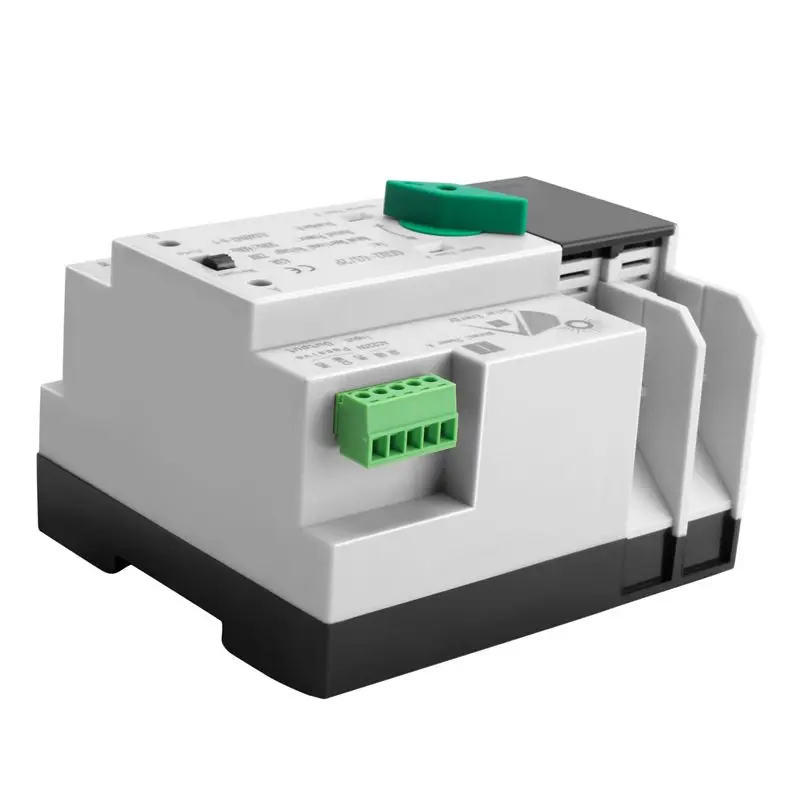 AEE3-Photovoltaic Solar Power ATS Automatic Transfer Switch Din Rail 2P AC220V ATS PV System Power To City Power