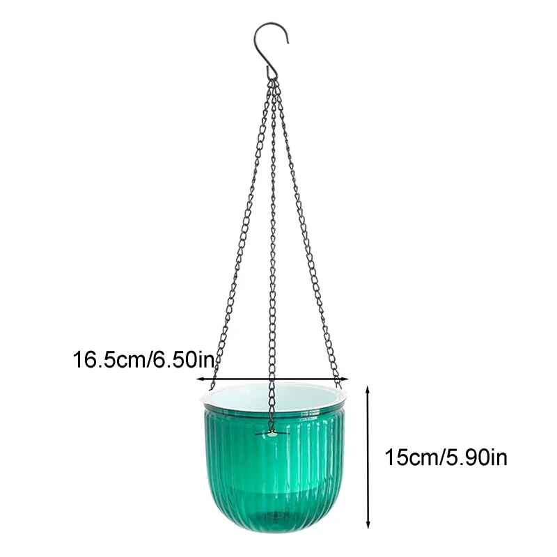 Samopodlewające się wisząca donica roślina doniczkowa wiszące doniczki otwory drenażowe na zewnątrz mały kosz doniczkowy z wisząca donica