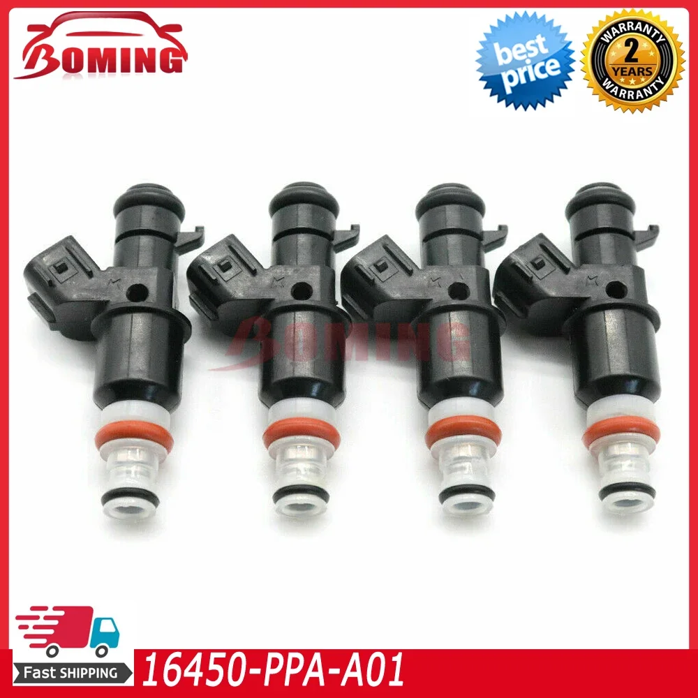 4PCS Car Fuel Injectors Nozzle 16450-RAA-A01 For Honda Accord 2.4L 2003 2004 2005 2006 2007 16450RAAA01 16450-PPA-A01 842-12288