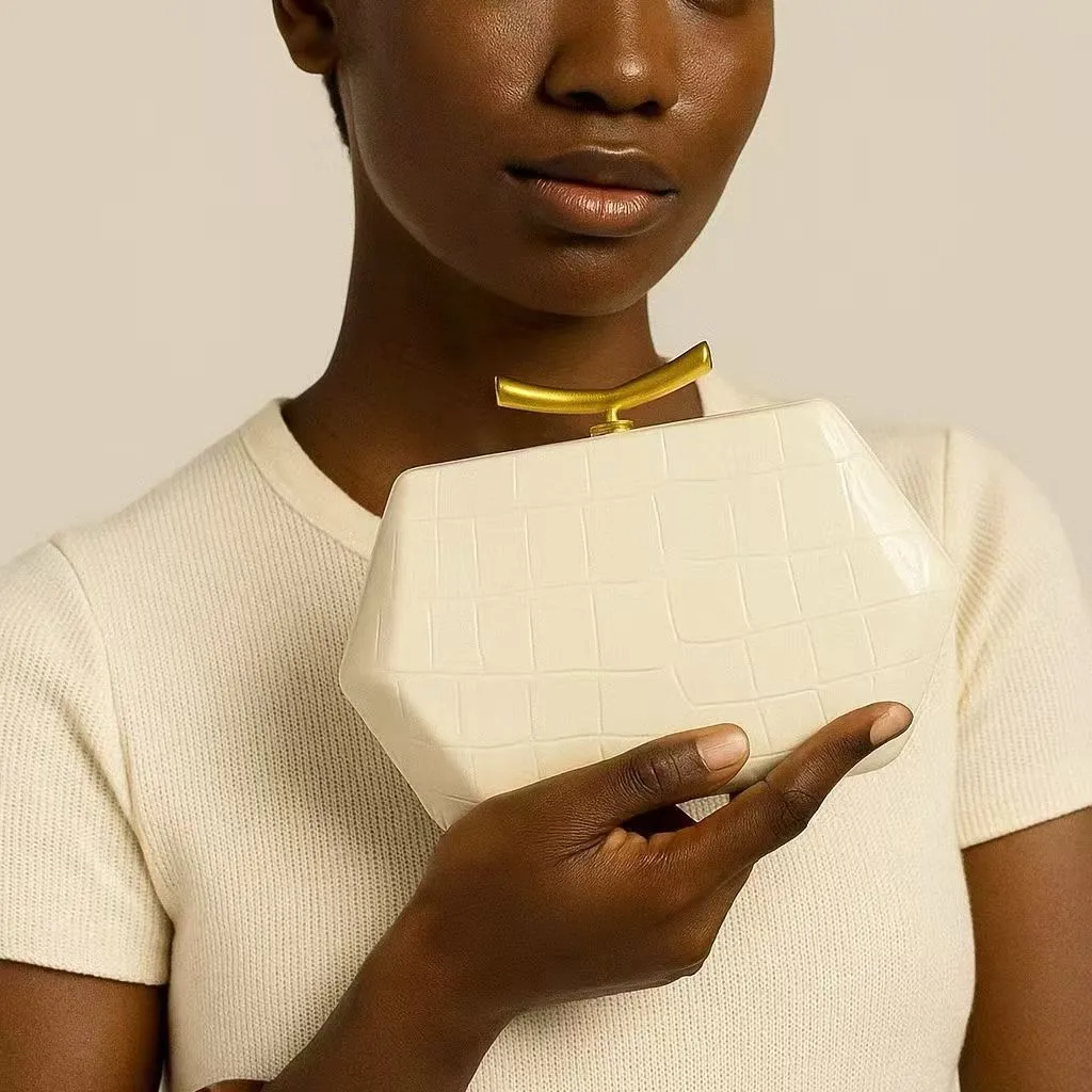 

Fashion Crocodile Texture Geometric Clutch Bag Women's Wedding Evening Party Purse Handbag Shoulder Crossbody