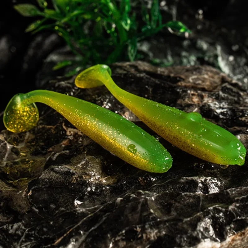 BASSTALKER Perch Whisperer [Wake up mini T-tail] Lure perch black pit wild fishing, competitive soft insects