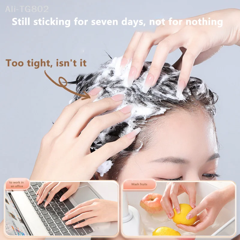 

50 Sheets Double-Sided Adhesive Tape for Fake Nails Clear Jelly Gel Pad Press-On Nails Manicure False Nail Glue Sticker