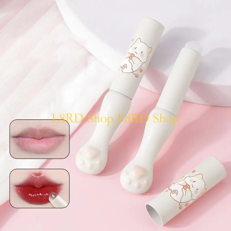 L8rd pincel maquiagem labial multiuso silicone com capa aplicador reutilizável para batom brilho bálsamo e corretivo