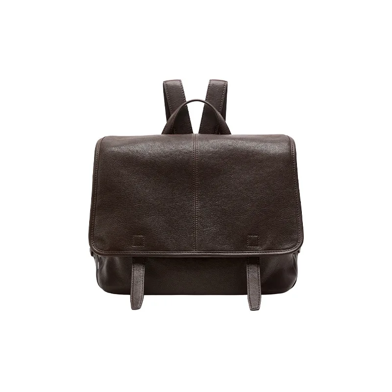 Qiuzhen Plant-Tanned Sheepskin Messenger Series Large Capacity 2025 Premium Quality  Backpack for Work Commuting, and Leisure