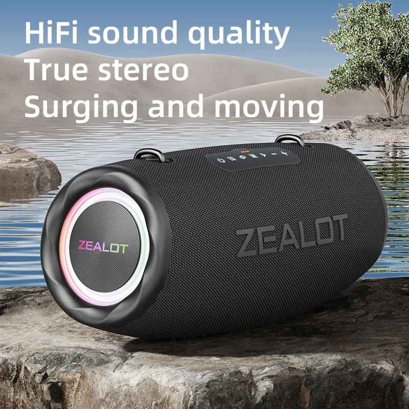 Zealot-S87 Outdoor Portable Wireless Bluetooth Speaker 80W High