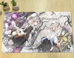 YuGiOh Elzette of The White Forest TCG Mat Astellar of The White Forest CCG Playmat Trading Card Game Mat Mouse Pad Free Bag