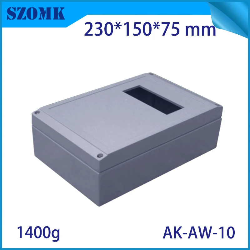 Aluminum Color Waterproof Outdoor Electrical Junction Box Weatherproof Aluminium Project Case Power Supply Enclosures PG Connect