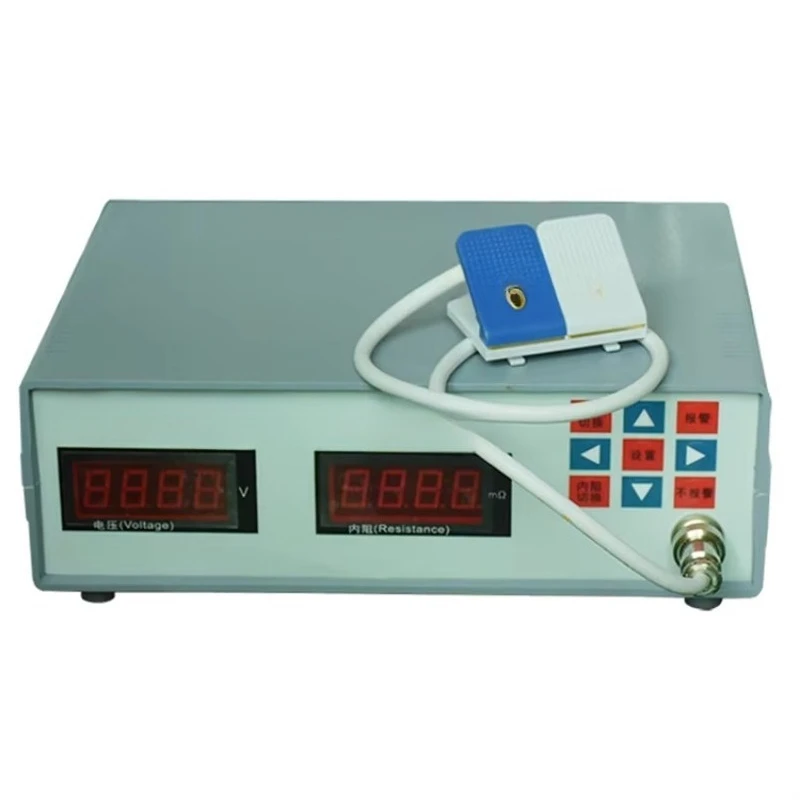 The battery internal resistance tester adopts a four-wire acquisition method, which can test the resistance of the power supply
