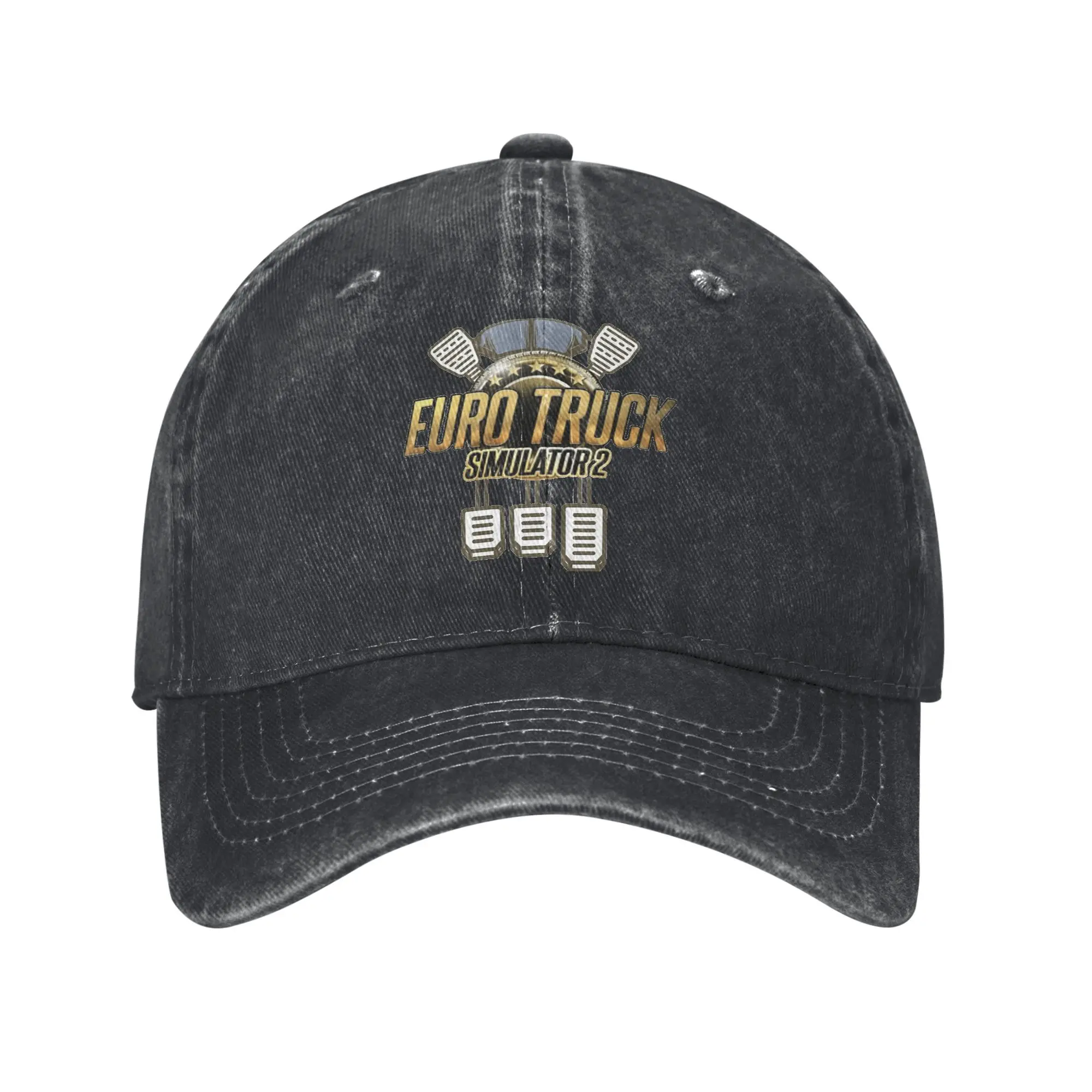 Boné Casual Euro Truck Simulator 2 para Homens Adultos, Verão, Esporte ao Ar Livre, Boné de Caminhoneiro