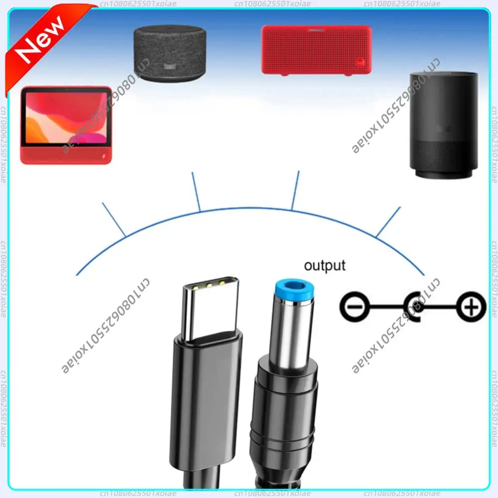 USB-C Typ-C PD zu 9V 12V 15V 20V 5,5x2,5mm Stromversorgungskabel für Laptop Lautsprecher Kamera PD100W DC5525 Stecker Ladeadapter