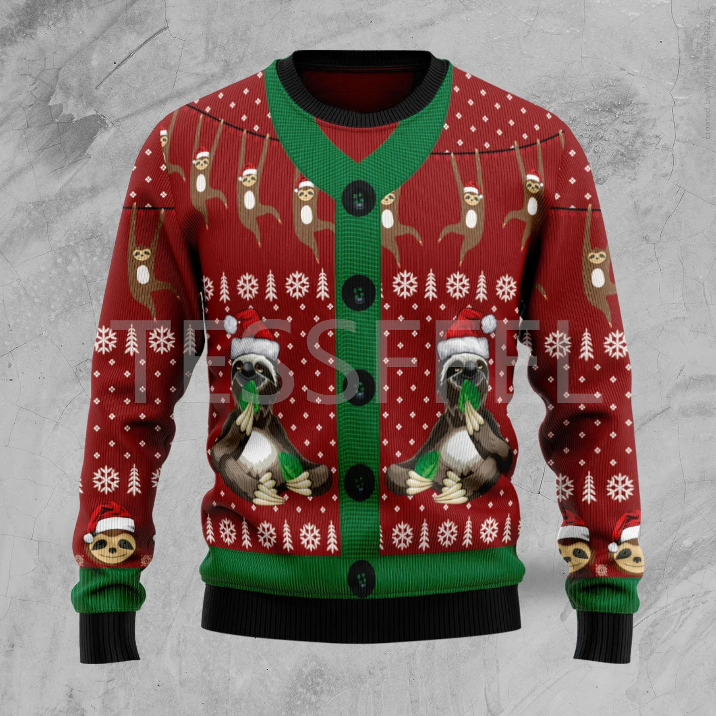 Cosplay Christmas Ugly Sweater Cartoon Dog Cat Santa Claus Tattoo Long Sleeves 3DPrint Autumn Winter Pullover Harajuku Casual 10