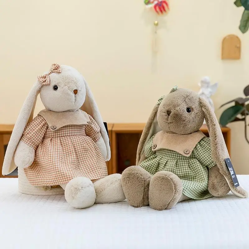 

Sweet Rabbit Plush Toy Sleeping Comforting Doll Hugging Baby Birthday Gift Soft PP Cotton Material Boy Teenager Suitable