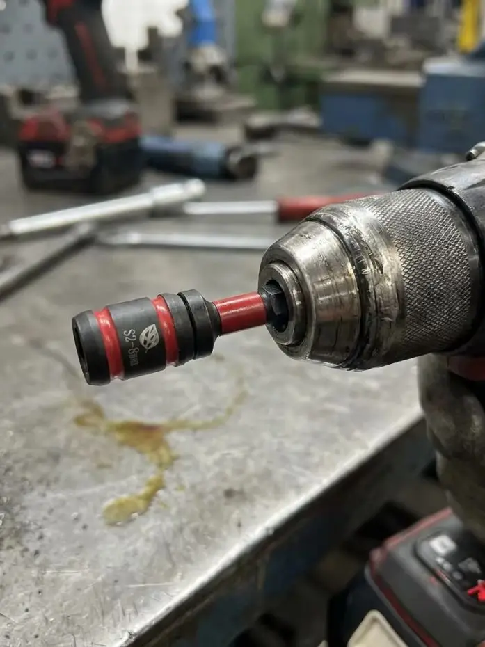 Hexagonal Socket Head Wrench with Drill Tail Thread - Steel Construction for Enhanced Durability  58mm