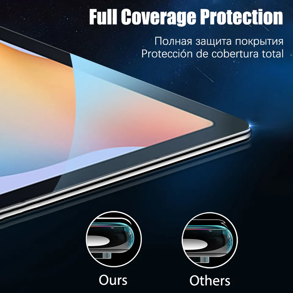 2 Piezas Protector de Pantalla Vidrio Templado para Samsung Galaxy Tab S8 Ultra Plus S6 Lite S7 Fe A7 Lite A8 S9 A9 Accesorios para Tablet Película 6