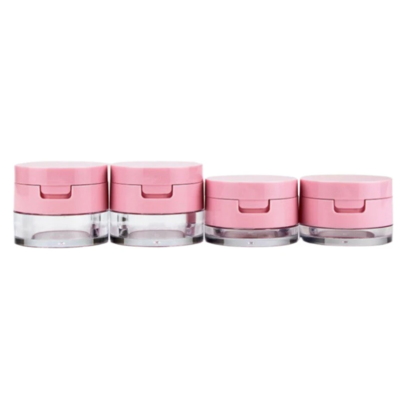 1 Stuks 3G/5G Draagbare Poederdoos Lege Losse Poedercontainer Met Zeef Spiegel Cosmetische Sifter Losse Pot Reizen Make-Up Container