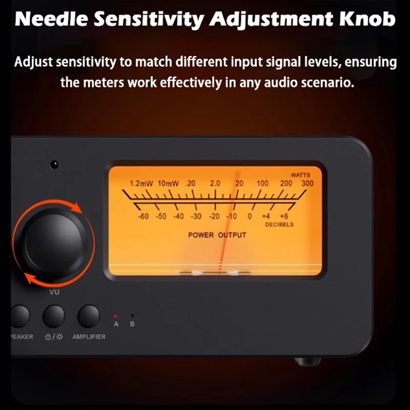 

LC30 Усилитель Динамик-переключатель 2-в-2 Выходной двойной аналоговый измеритель уровня громкости Аудиопереключатель с панельным дисплеем DB с пультом дистанционного управления
