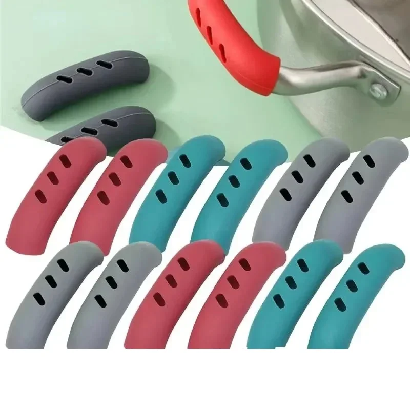 

Silicone Pot Handle Covers Insulation Anti Slip Ear Clips for Steamer Pots 6 Piece Set in Grey Teal Red Kitchen Kitchen Tools