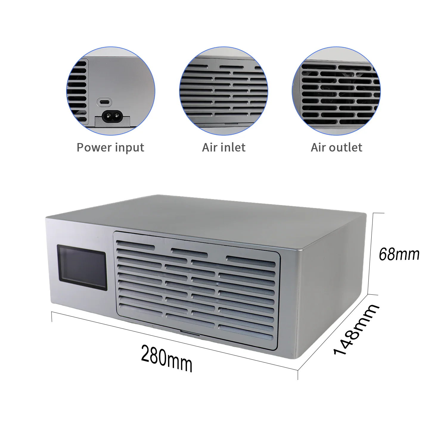 2026 New Lucky Miner LV08 Pro 7TH/s Bitcoin Miner Silent Mini ASIC Crypto Miner Support SHA256 BTC BCH BSV DGB Home Mining