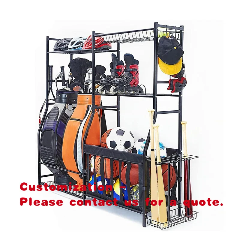 custom.Bag Storage Rack Stand Holder Ball Storage Rack Storage Organizer