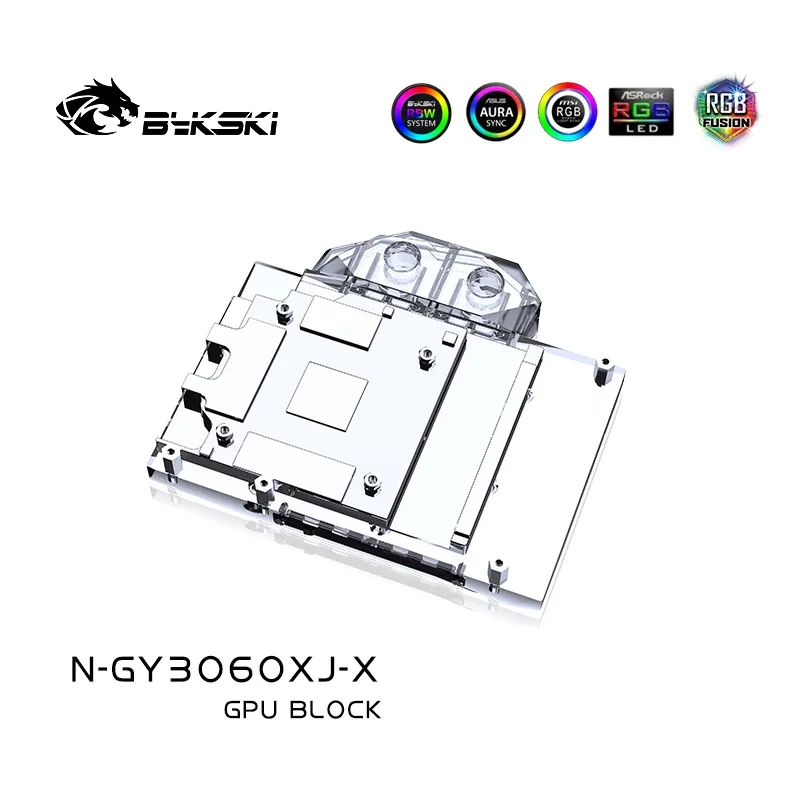 Imagem -06 - Bykski-bloco de Água Vga para Palit N-gy3060xj-x Gpu Placa de Vídeo Rtx 3060 Revisão Dupla oc Galax Rtx 3060 Pny Rtx3060ti