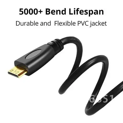 High-Speed Mini HDMI-compatible Cable Adapter A Male To Mini Type C Male 4K 1080p HDMI-compatible Cable for Set Up Home System