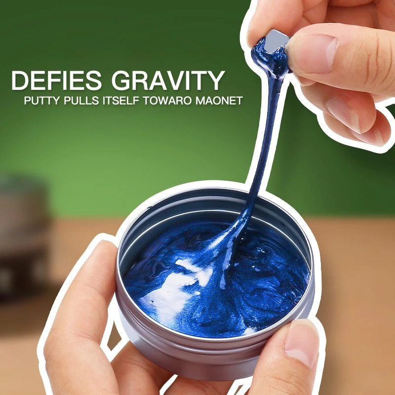1/2pcs Magic Magnetic Thinking Putty, Colorful & Bouncy, Picks Up Metal Objects, Fun Stress Relief & Creative Fidget Toy