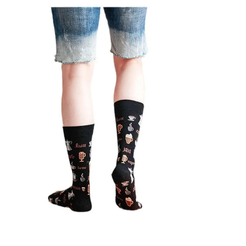 Adult trendy socks for spring and autumn, trendy socks for men and women, ins sweat absorbing and odor proof trendy socks, mid image 5