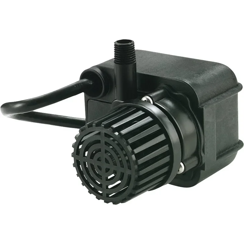 PE-1F-PW 115 Volt, 1/125 HP, 170 GPH Submersible Direct Drive Fountain Pump with 15-Ft. Cord, Black, 566608