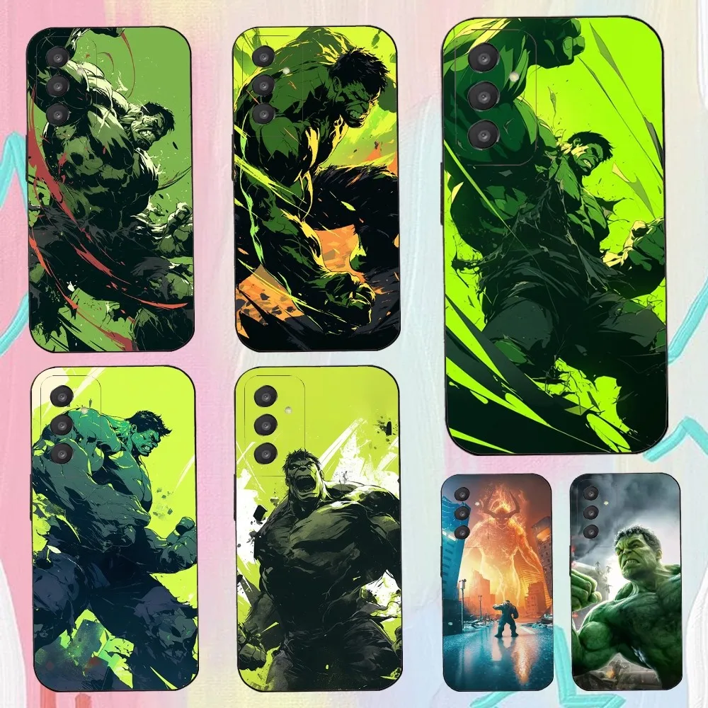 H-Hulk Monster Phone Case For Samsung Galaxy A52 A12 A51 S21 Edge S22ULTRA S23 S20LITE Plus Ultra Black Cover