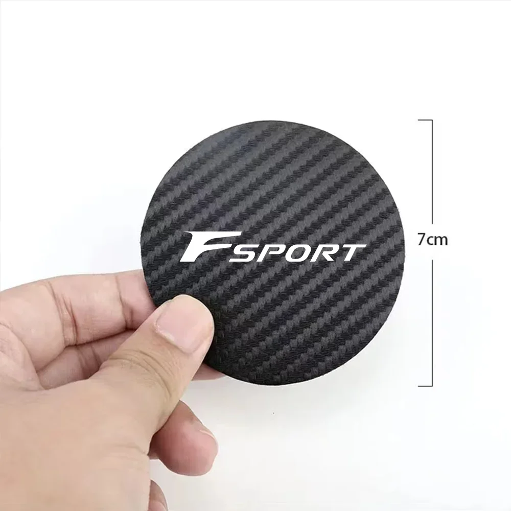 2Pcs Car Water Coaster Anti-slip Pad 7CM For Lexus GS F Sport 350 Ct200h Uvx 250h Nx 300h Rx Auto Interior Accessories