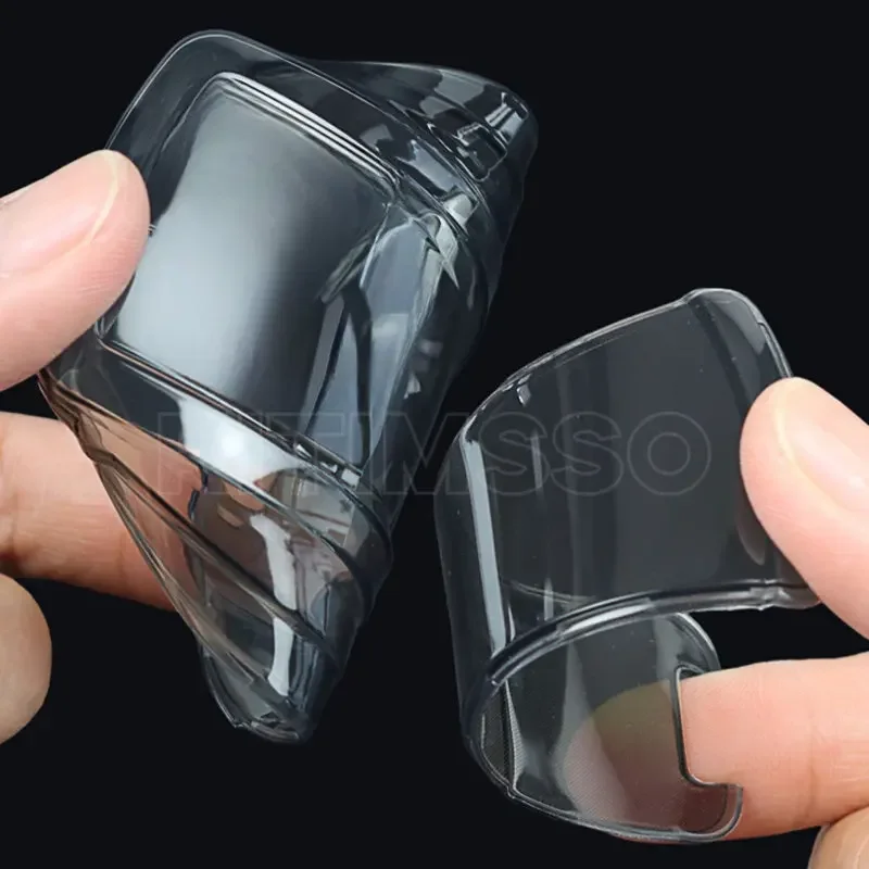 Transparent Soft TPU Car  Key Case Cover Shell For Audi A4 B9 A5 A6 8S 8W Q5 Q7 4M S4 S5 S7 TT TTS TFSI RS Protector Fob Keyless