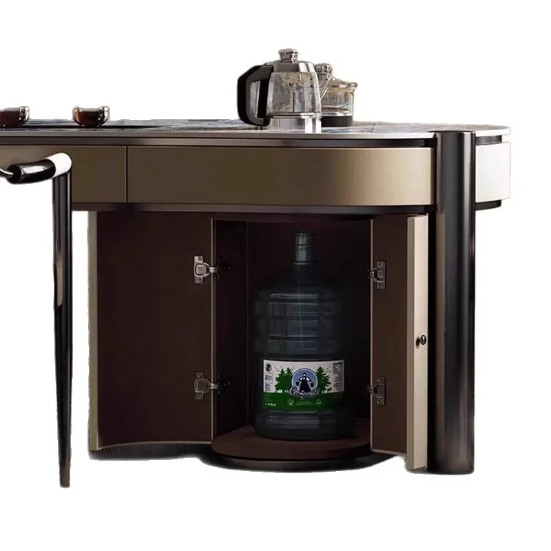 CX Light Luxury High-End Sintered Sintered Stone Tea Table, Automatic Water Supply Integrated Villa Home Office