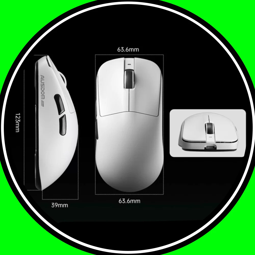 AUSDOM G03 Pro G03 Mouse ultra wireless Mouse tri modalità 8000Hz PAW3395 PAW3950 Mouse da gioco leggero 15 giocatori Accessorio per PC