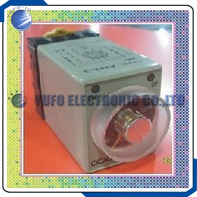 Free Shipping One Lot 1X 110V AC AH3-3 Delay Timer Time Relay 60 Second BASE