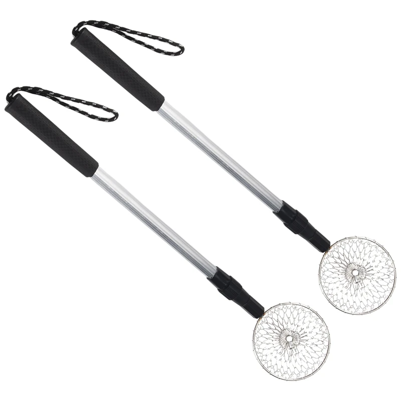 

2Piece Beach Scoop Extra Long Telescoping Shovel For Beachcombing Collect Seashell Rocks Sifting